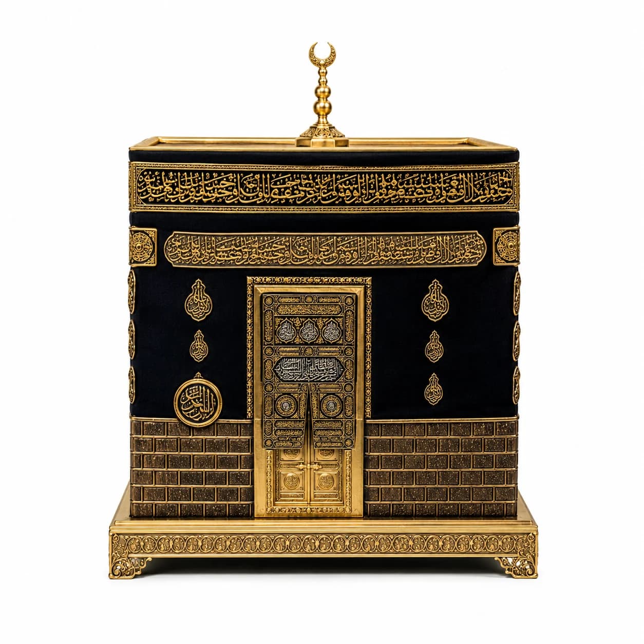 Kaaba Replica Showpiece with Kiswah Detail