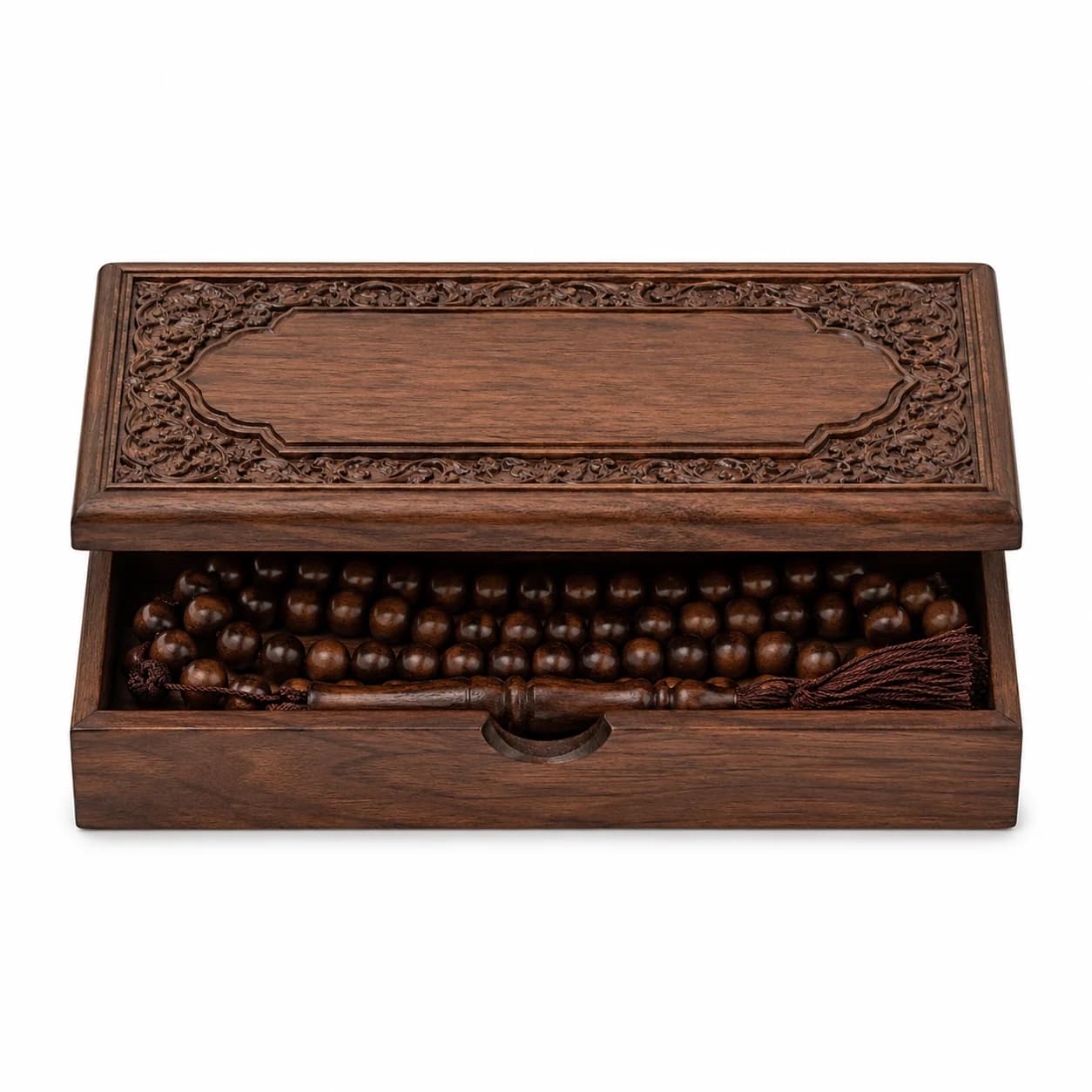 Premium Tasbeeh with Engraved Wooden Box